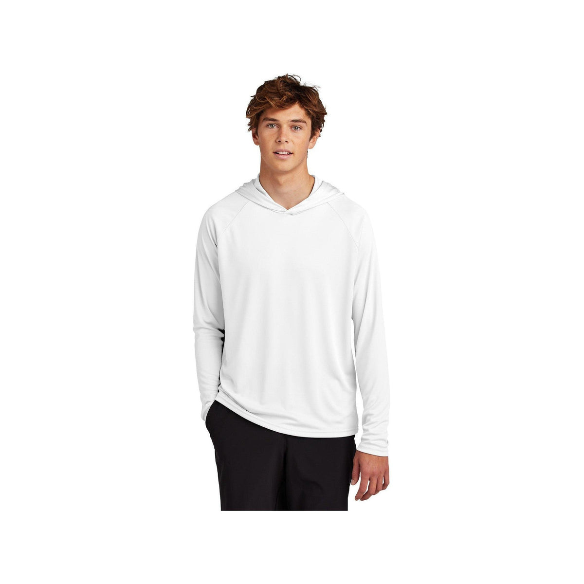 no-logo Port & Company Performance Pullover Hooded Tee-Port & Company-Thread Logic