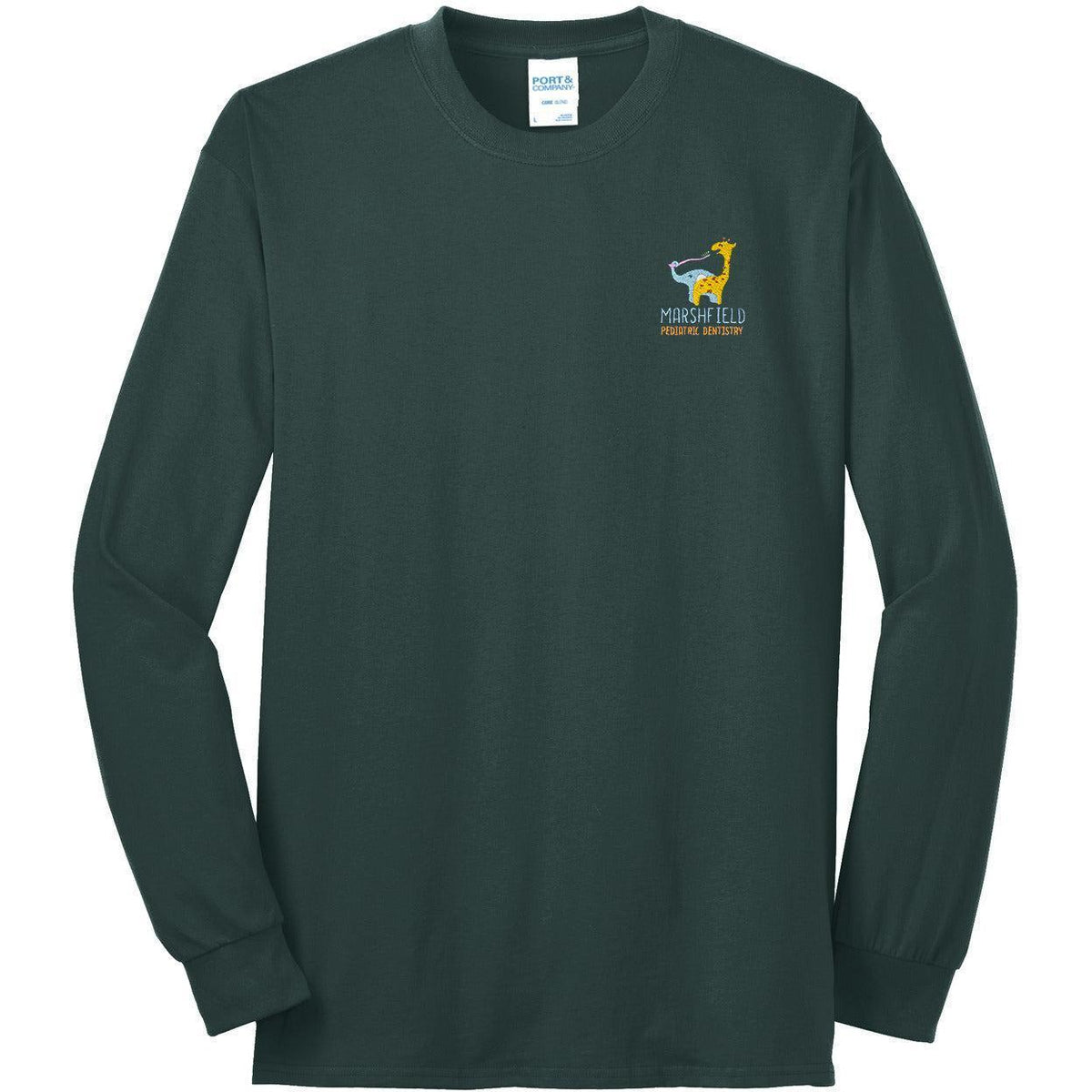 no-logo Port & Company Tall Long Sleeve Core Blend Tee-Regular-Port & Company-Thread Logic