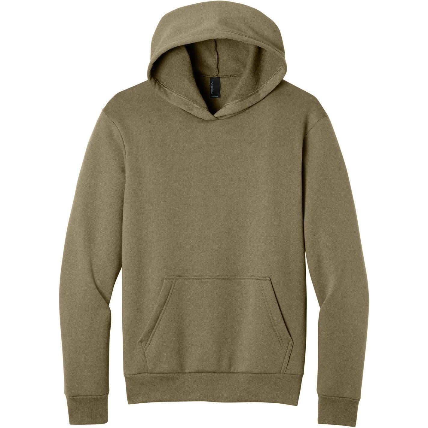 Port & Company Easy Fleece Pullover Hooded Sweatshirt