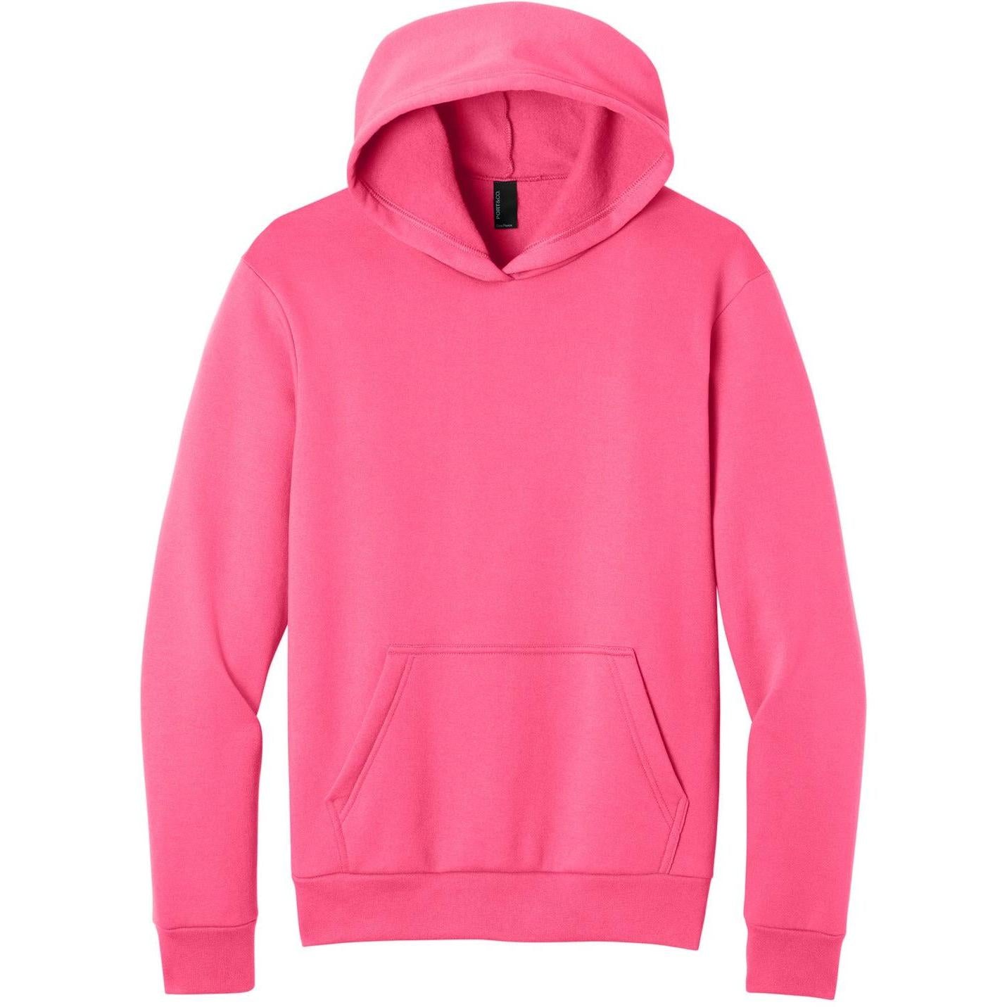 Port & Company Easy Fleece Pullover Hooded Sweatshirt