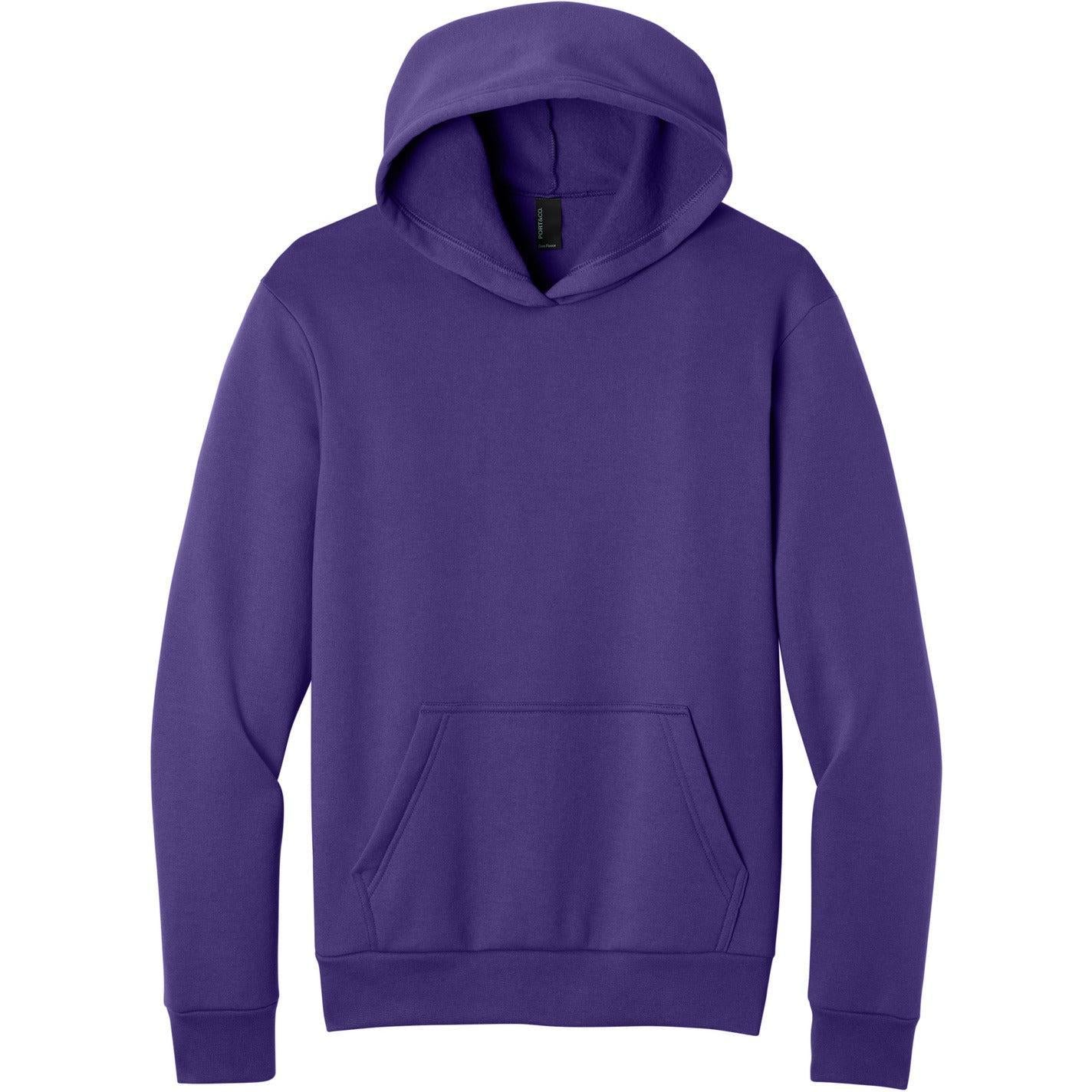 Port & Company Easy Fleece Pullover Hooded Sweatshirt