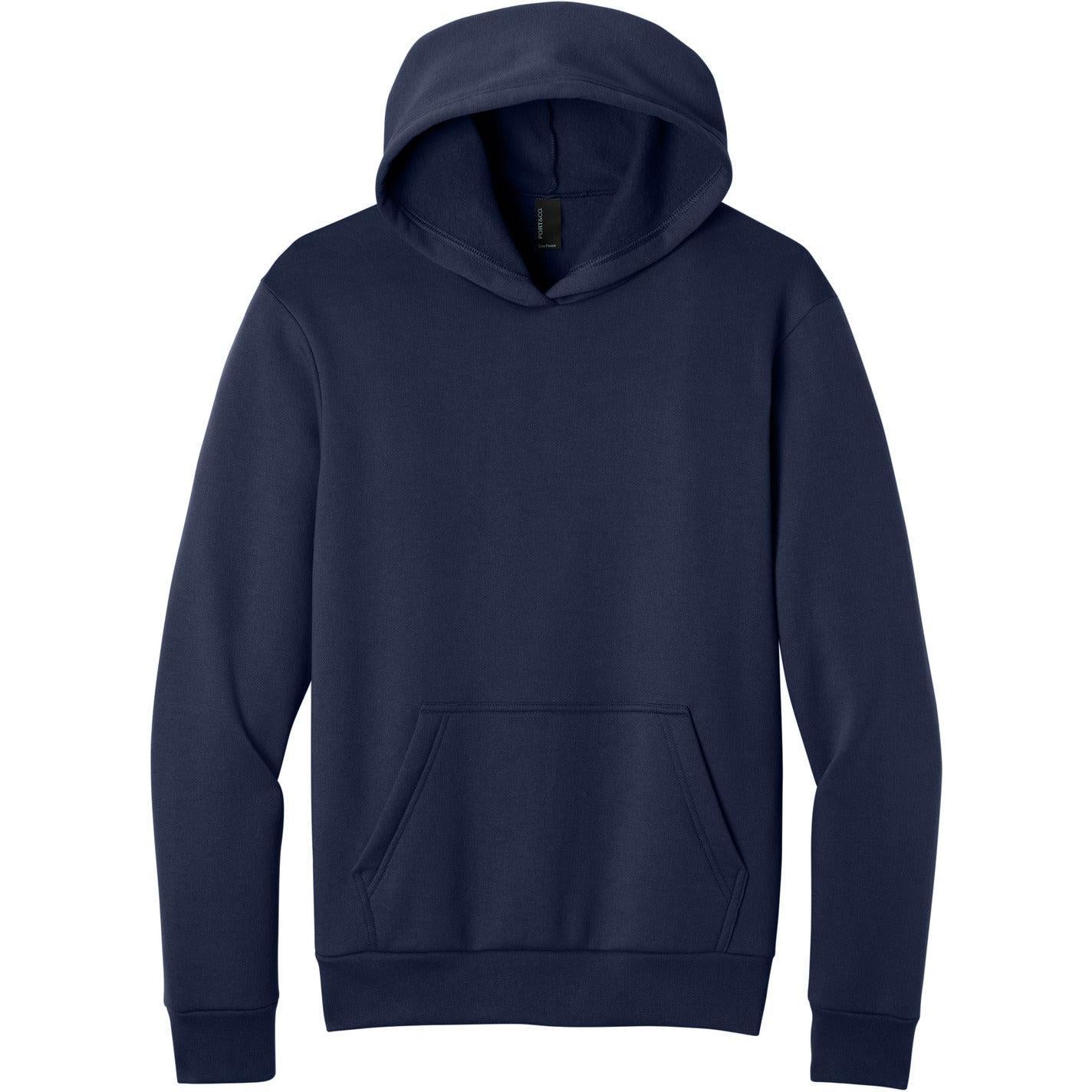 Port & Company Easy Fleece Pullover Hooded Sweatshirt