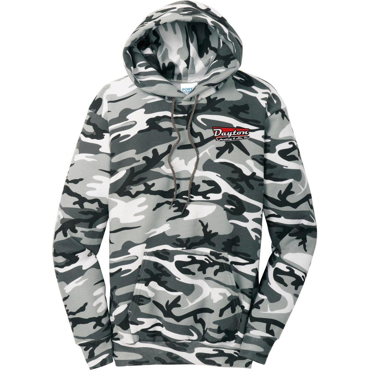 no-logo Port & Company Core Fleece Camo Pullover Hooded Sweatshirt-Hoodies-Port & Company-Thread Logic