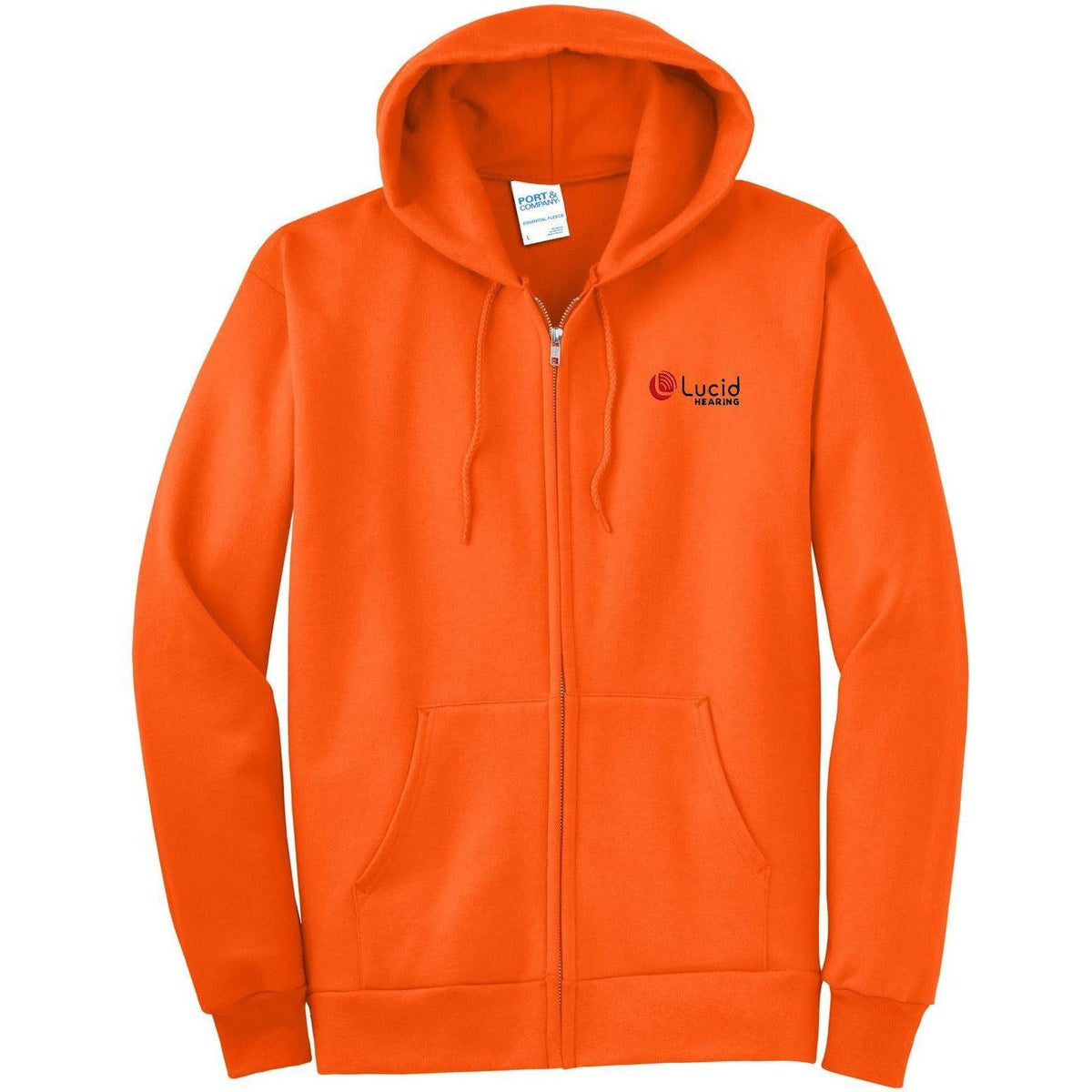 no-logo Port & Company Ultimate Full-Zip Hooded Sweatshirt-Full Zips-Port & Company-Thread Logic