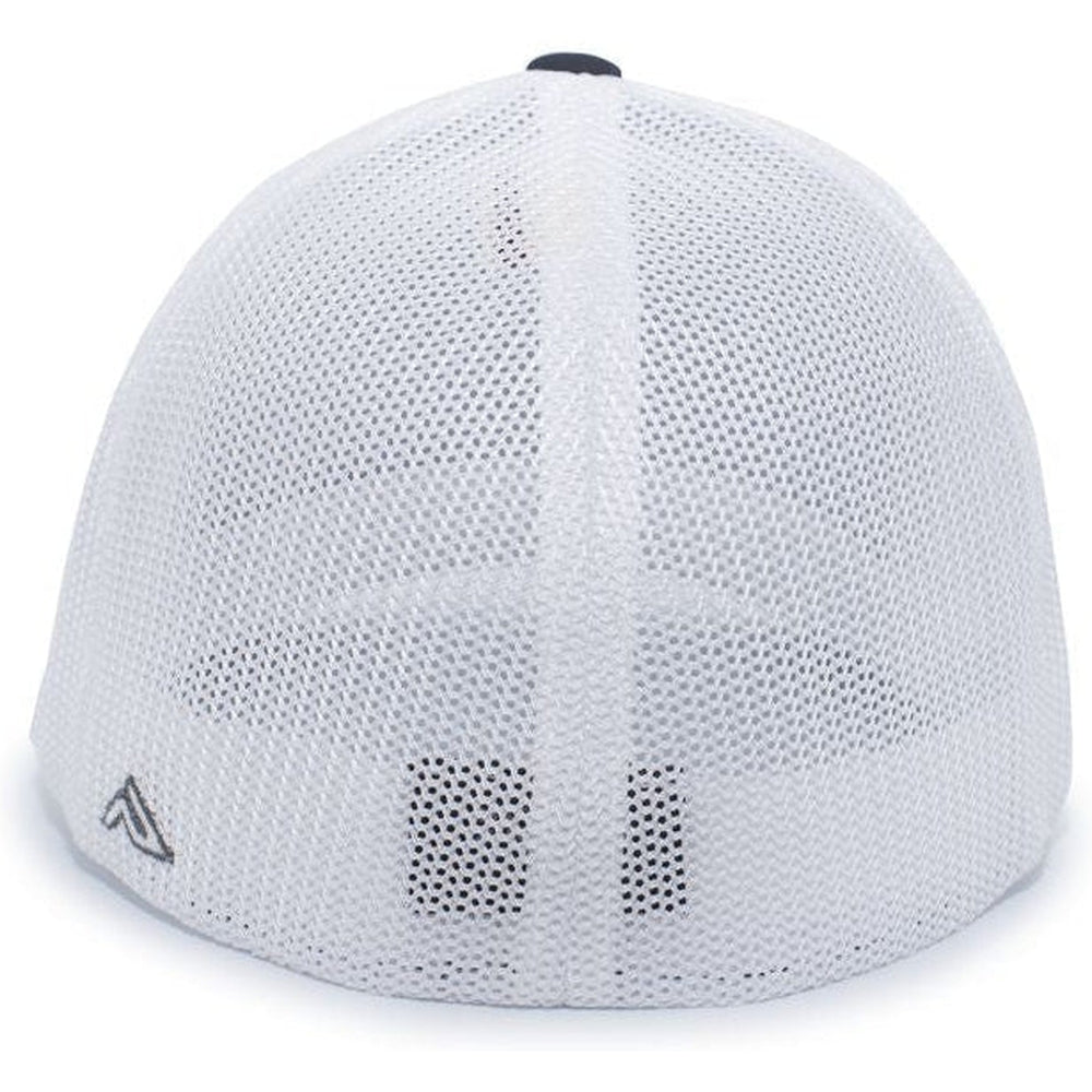 no-logo Pacific Headwear Aggressive Heather Trucker Flexfit Cap-Caps-Pacific Headwear-Thread Logic