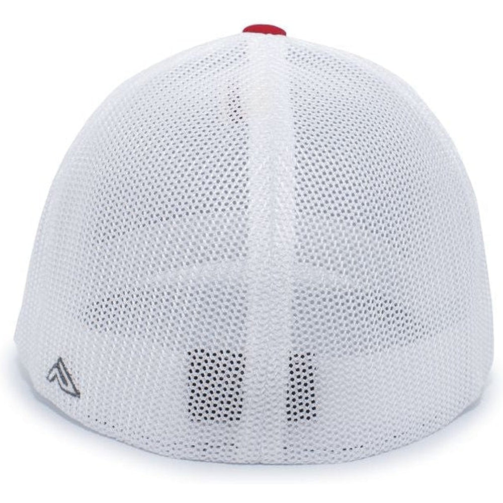 no-logo Pacific Headwear Aggressive Heather Trucker Flexfit Cap-Caps-Pacific Headwear-Thread Logic