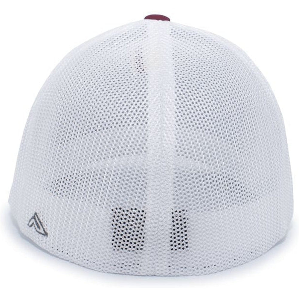 no-logo Pacific Headwear Aggressive Heather Trucker Flexfit Cap-Caps-Pacific Headwear-Thread Logic