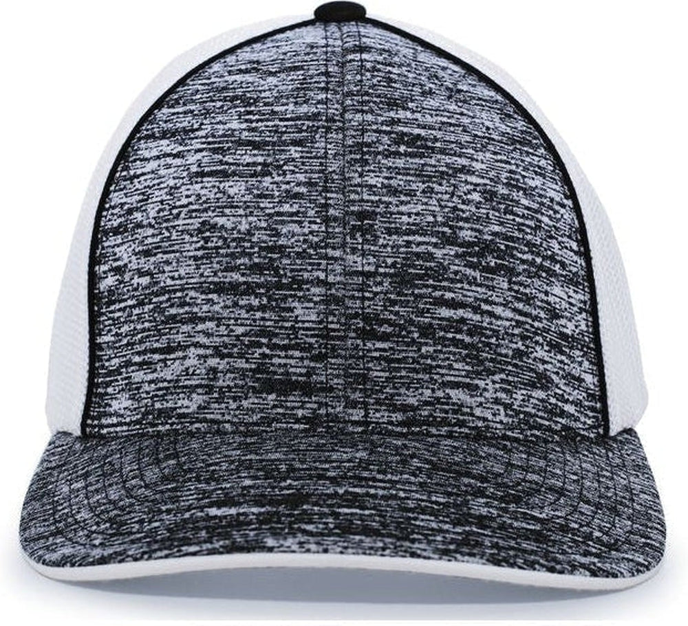 Pacific Headwear Aggressive Heather Trucker Flexfit Cap
