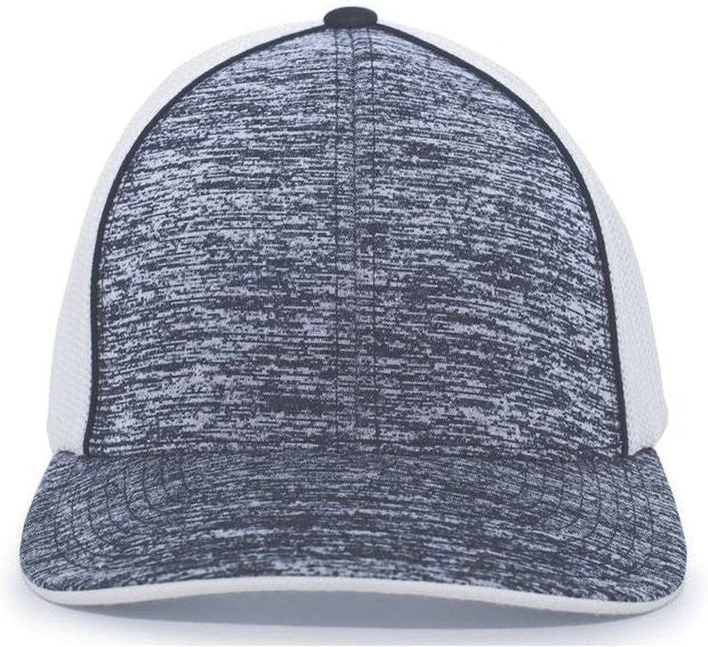 Pacific Headwear Aggressive Heather Trucker Flexfit Cap