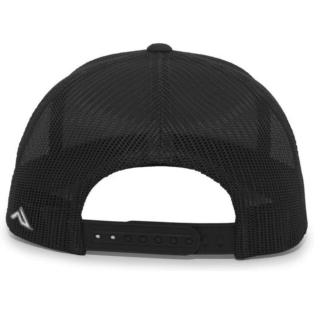 no-logo Pacific Headwear Aggressive Heather Trucker Snapback Cap-Caps-Pacific Headwear-Thread Logic