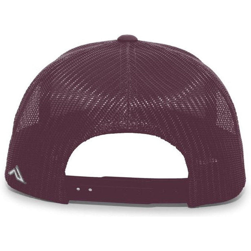 no-logo Pacific Headwear Aggressive Heather Trucker Snapback Cap-Caps-Pacific Headwear-Thread Logic