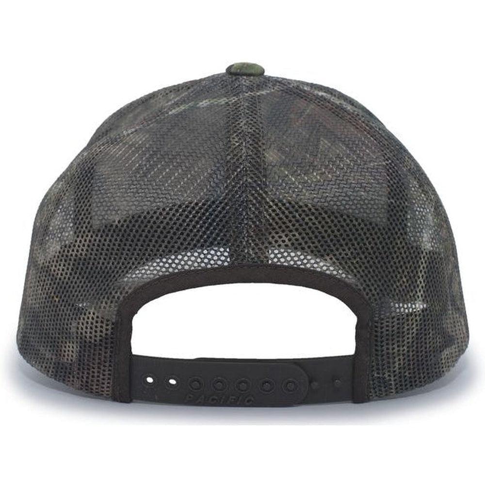 no-logo Pacific Headwear Camo Snapback Trucker Cap-Caps-Pacific Headwear-Thread Logic