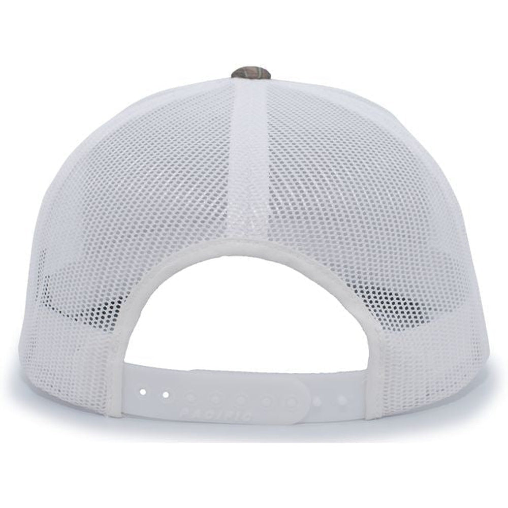 no-logo Pacific Headwear Camo Snapback Trucker Cap-Caps-Pacific Headwear-Thread Logic