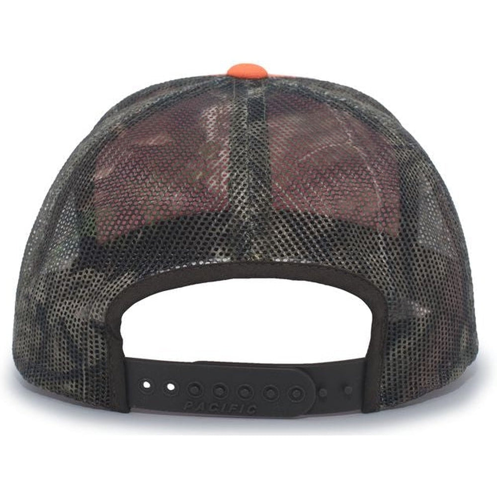 no-logo Pacific Headwear Camo Snapback Trucker Cap-Caps-Pacific Headwear-Thread Logic