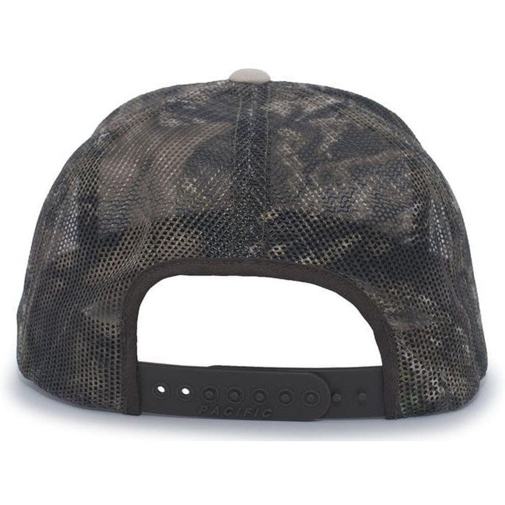 no-logo Pacific Headwear Camo Snapback Trucker Cap-Caps-Pacific Headwear-Thread Logic