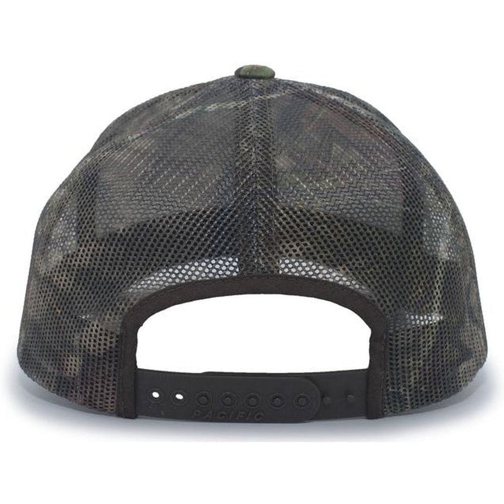 no-logo Pacific Headwear Camo Snapback Trucker Cap-Caps-Pacific Headwear-Thread Logic