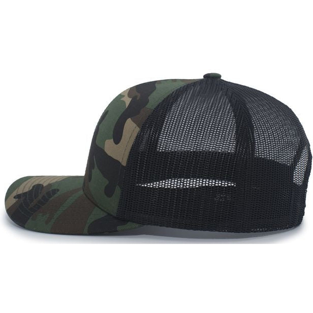 no-logo Pacific Headwear Camo Snapback Trucker Cap-Caps-Pacific Headwear-Thread Logic