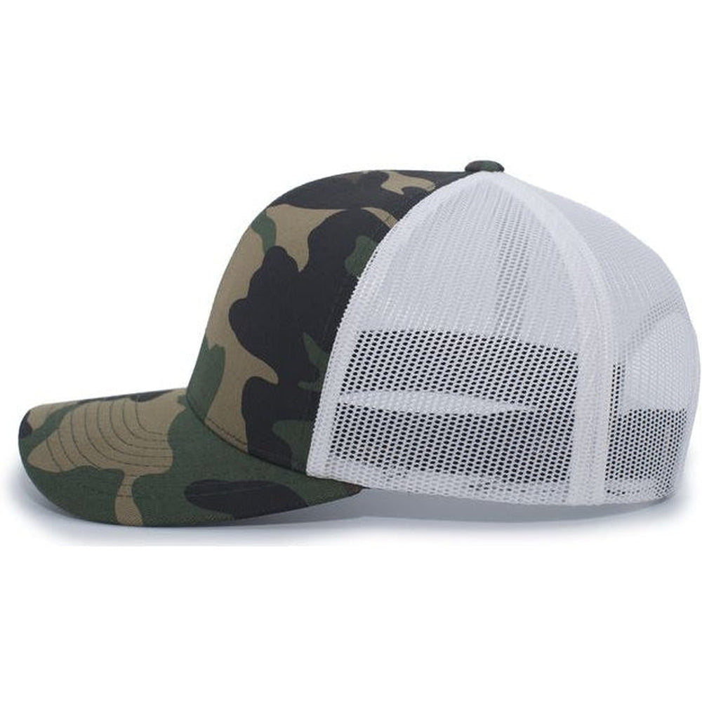 no-logo Pacific Headwear Camo Snapback Trucker Cap-Caps-Pacific Headwear-Thread Logic