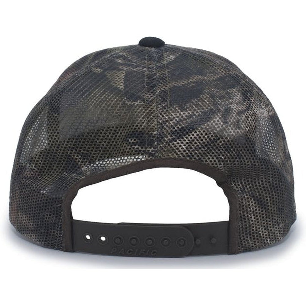 no-logo Pacific Headwear Camo Snapback Trucker Cap-Caps-Pacific Headwear-Thread Logic