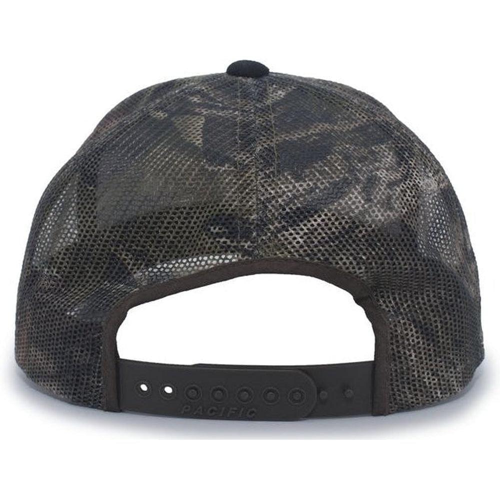 no-logo Pacific Headwear Camo Snapback Trucker Cap-Caps-Pacific Headwear-Thread Logic