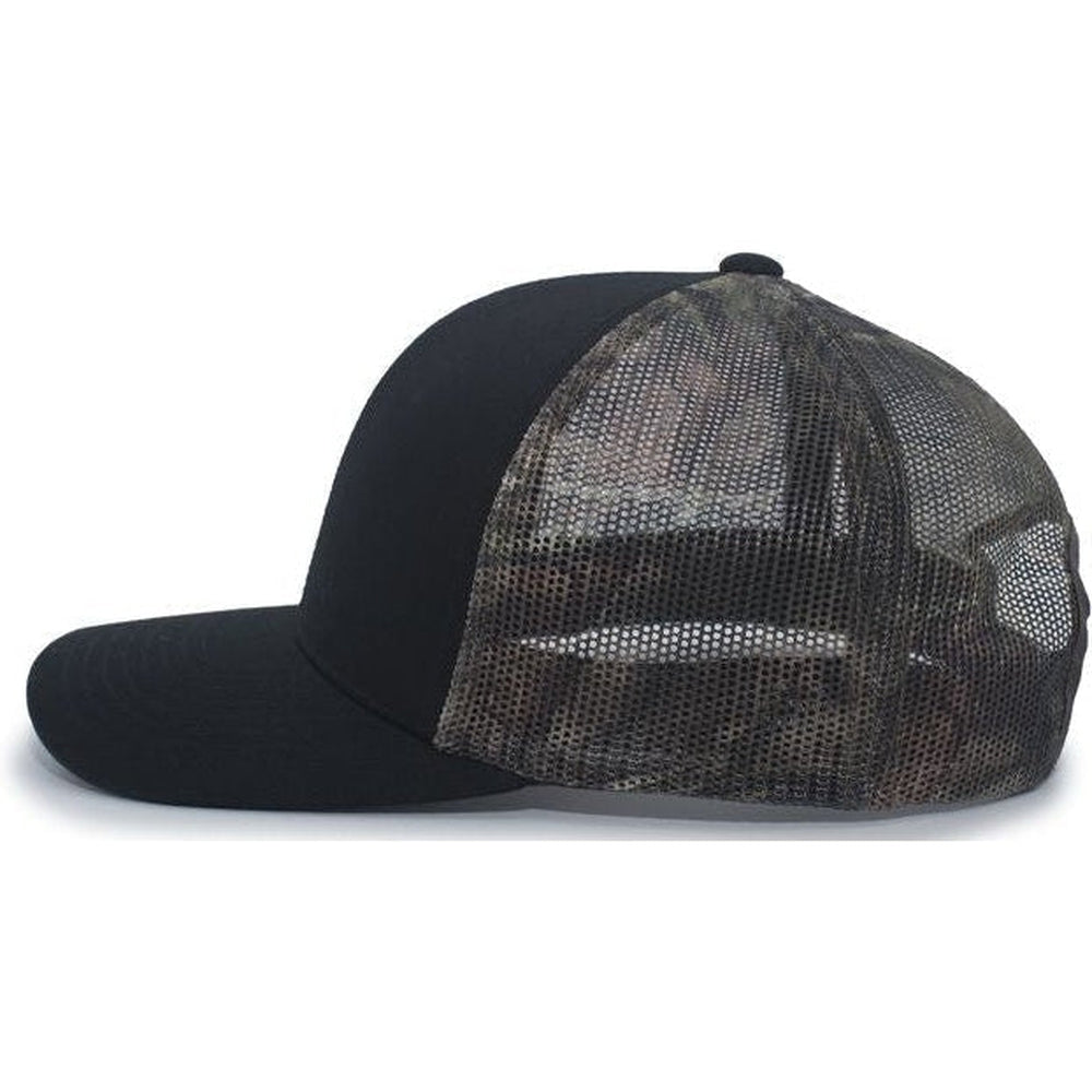 no-logo Pacific Headwear Camo Snapback Trucker Cap-Caps-Pacific Headwear-Thread Logic