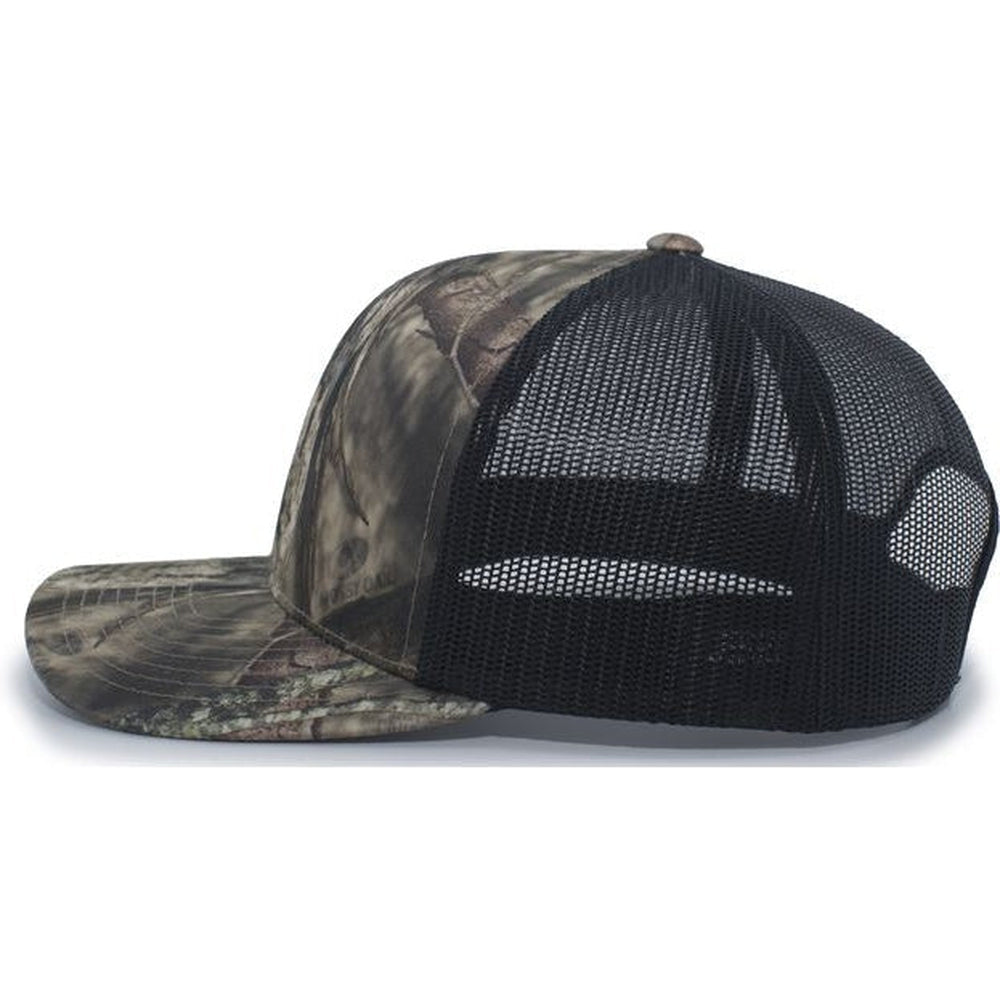 no-logo Pacific Headwear Camo Snapback Trucker Cap-Caps-Pacific Headwear-Thread Logic