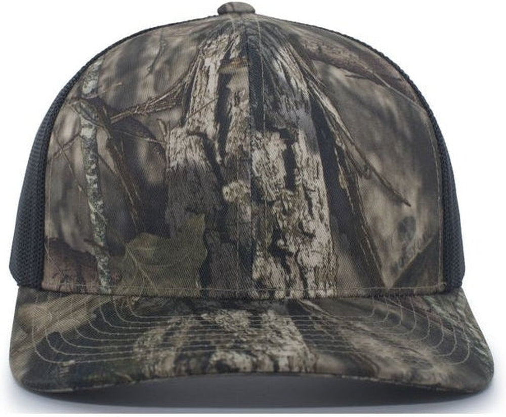 Pacific Headwear Camo Snapback Trucker Cap