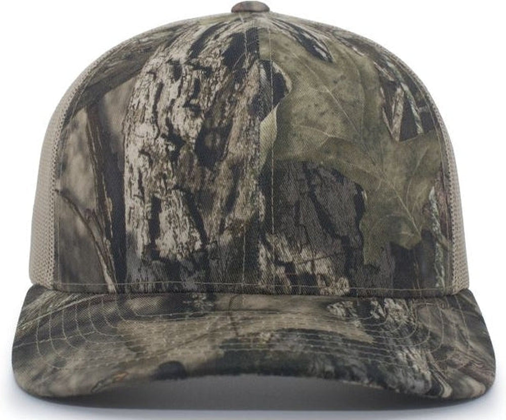 Pacific Headwear Camo Snapback Trucker Cap
