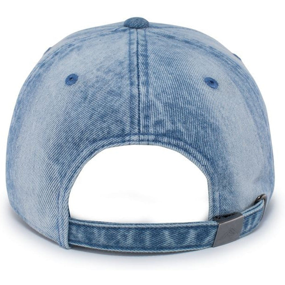 no-logo Pacific Headwear Hybrid Denim Dad Cap-Caps-Pacific Headwear-Thread Logic