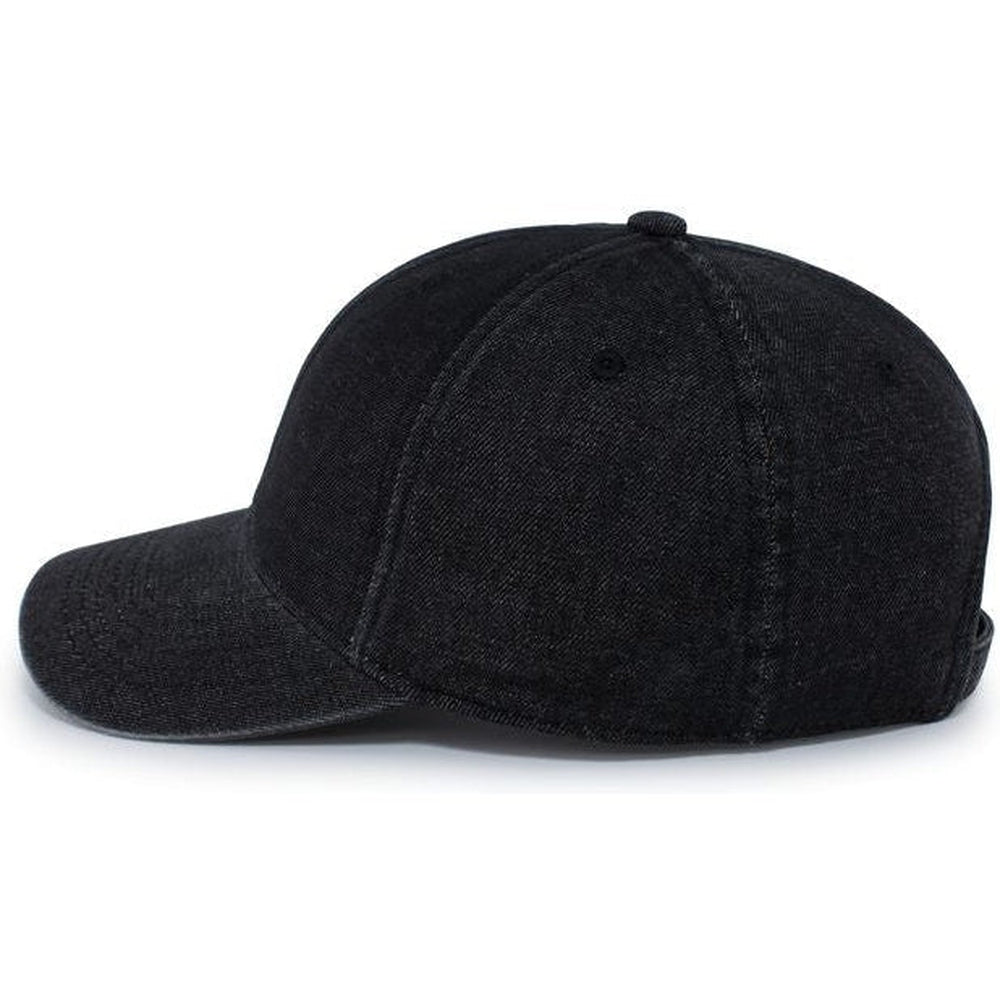 no-logo Pacific Headwear Hybrid Denim Dad Cap-Caps-Pacific Headwear-Thread Logic