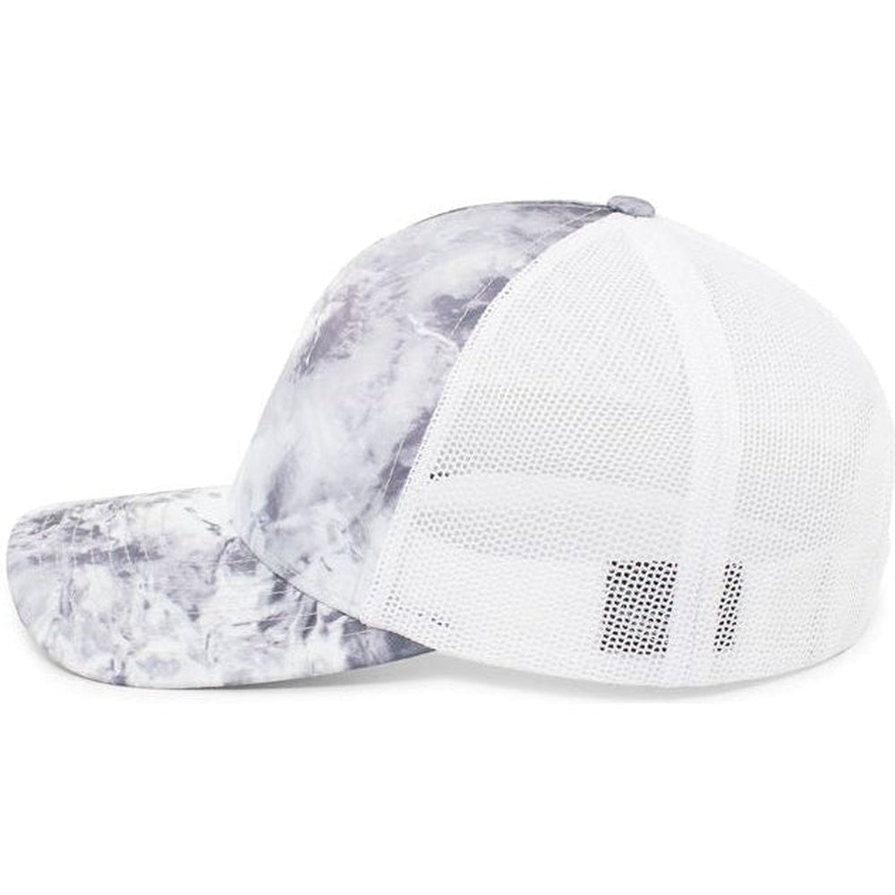 no-logo Pacific Headwear Mossy Oak Trucker Snapback-Caps-Pacific Headwear-Thread Logic