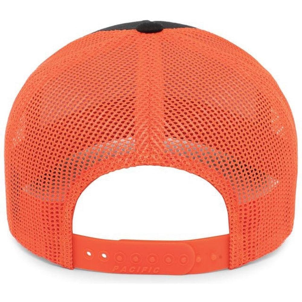 no-logo Pacific Headwear Perforated 5-Panel Trucker Snapback Cap-Caps-Pacific Headwear-Thread Logic