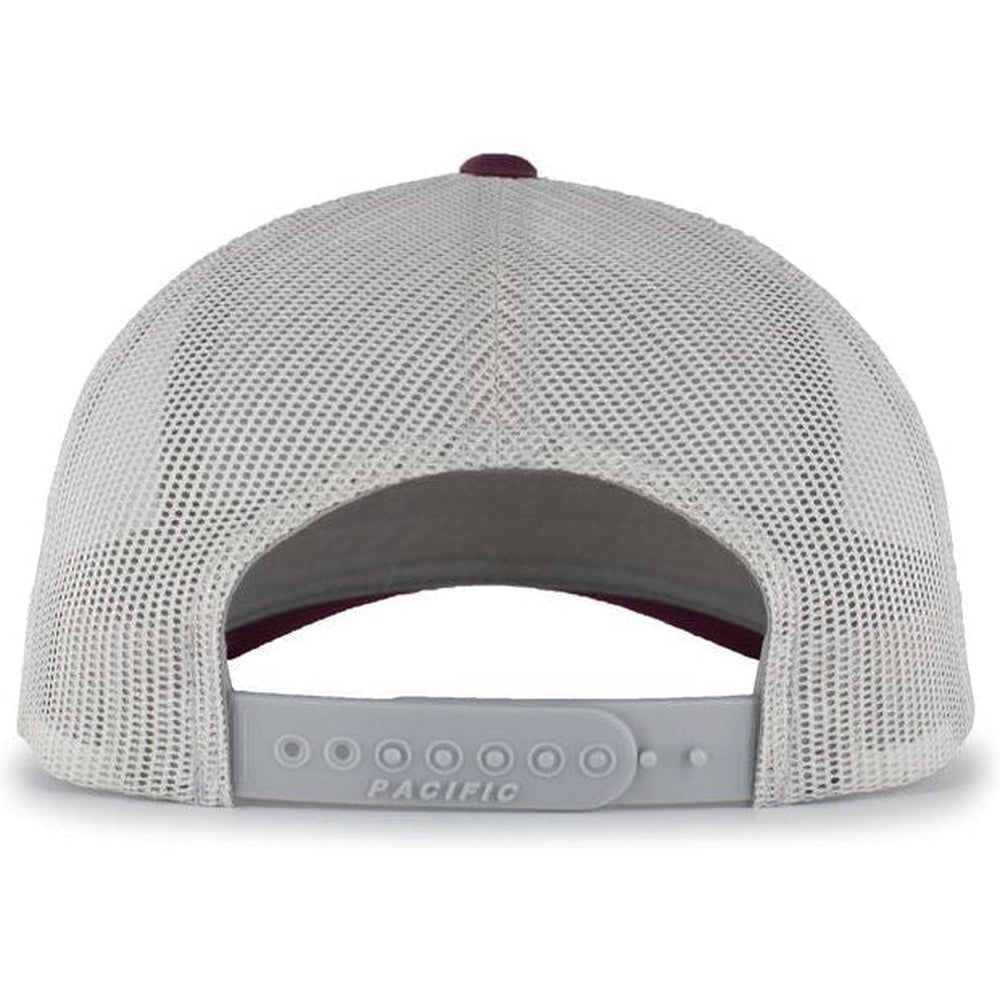 no-logo Pacific Headwear Perforated 5-Panel Trucker Snapback Cap-Caps-Pacific Headwear-Thread Logic