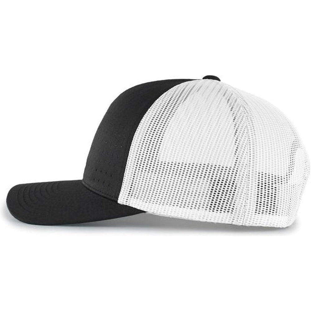 no-logo Pacific Headwear Perforated 5-Panel Trucker Snapback Cap-Caps-Pacific Headwear-Thread Logic