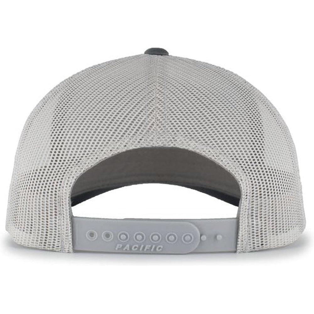 no-logo Pacific Headwear Perforated 5-Panel Trucker Snapback Cap-Caps-Pacific Headwear-Thread Logic