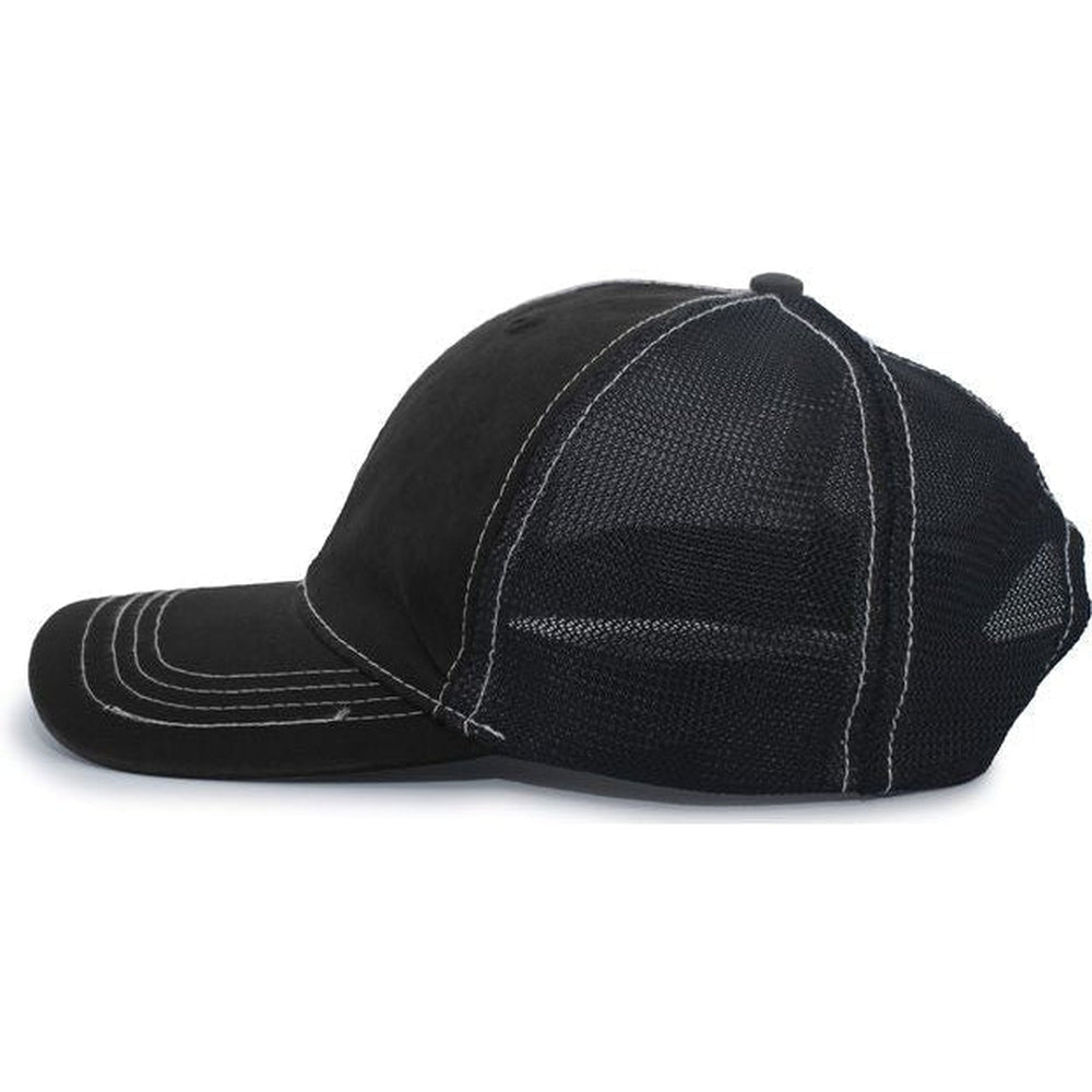 no-logo Pacific Headwear Vintage Trucker Snapback Cap-Caps-Pacific Headwear-Thread Logic