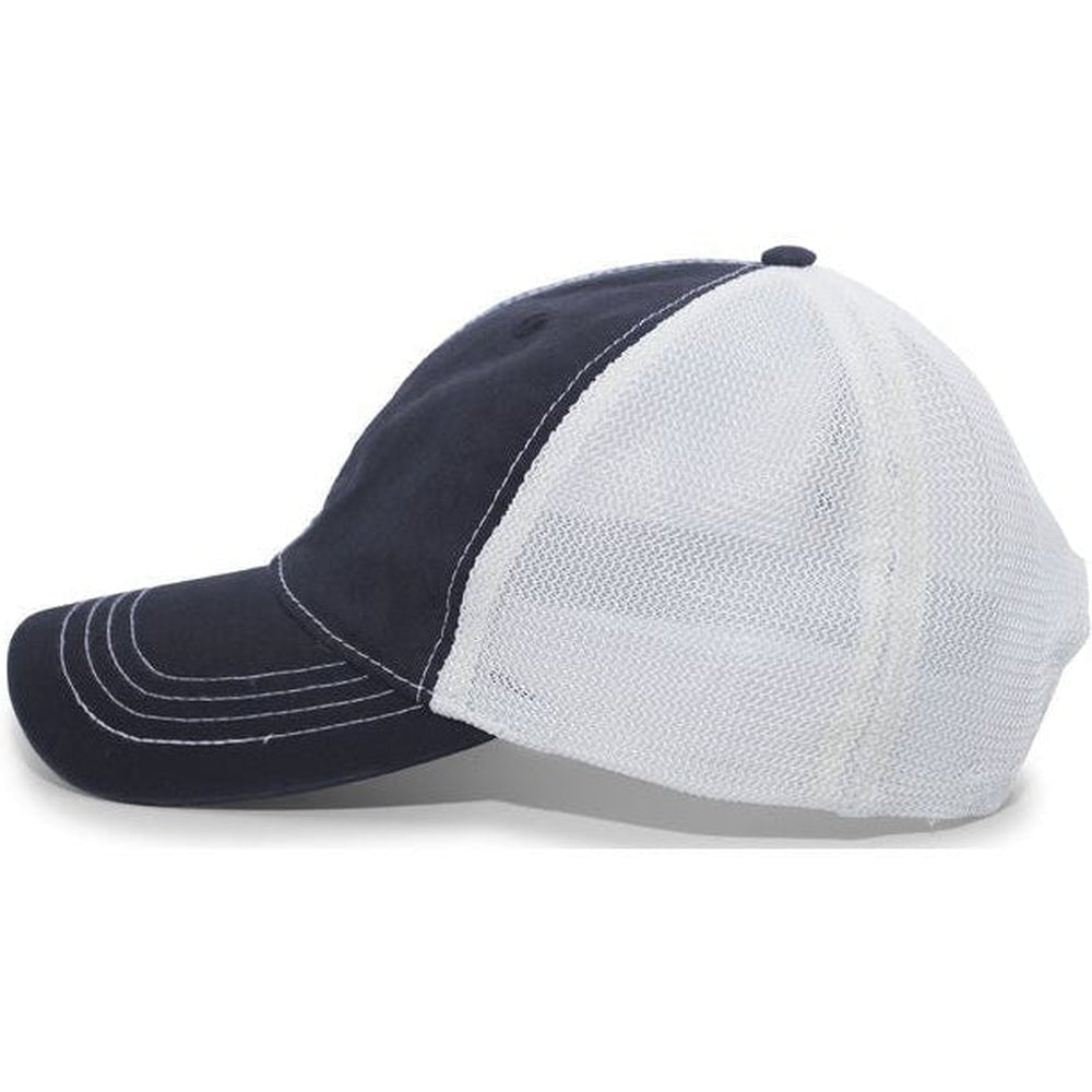 no-logo Pacific Headwear Vintage Trucker Snapback Cap-Caps-Pacific Headwear-Thread Logic