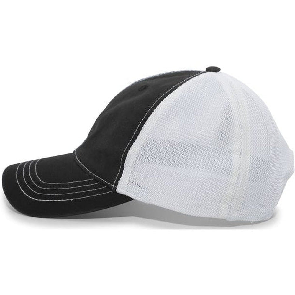 no-logo Pacific Headwear Vintage Trucker Snapback Cap-Caps-Pacific Headwear-Thread Logic