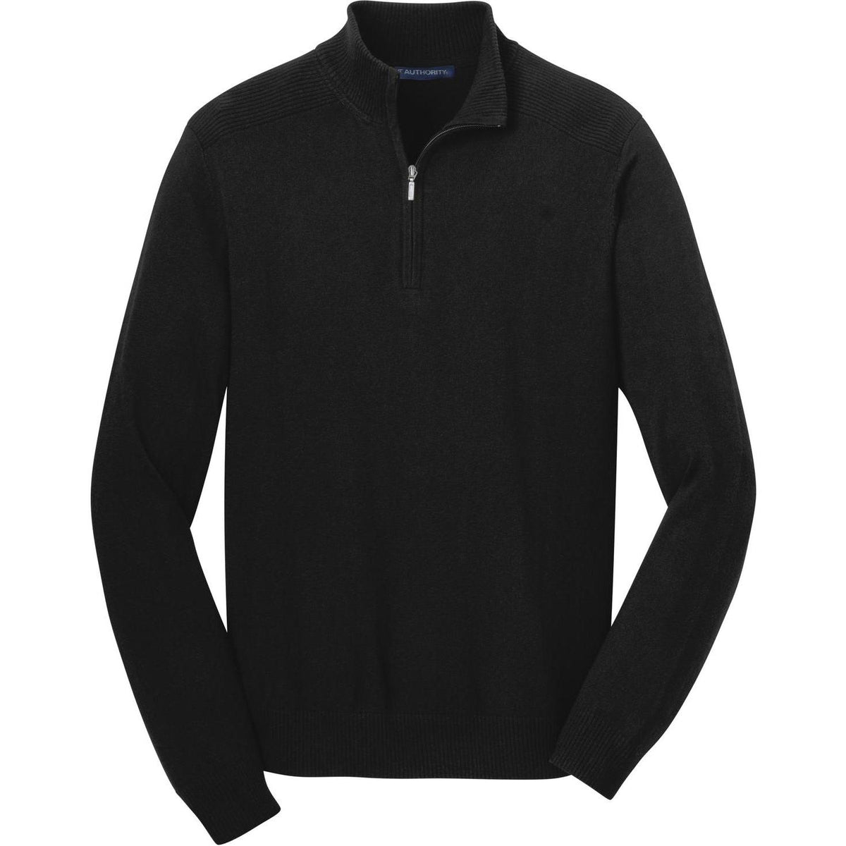 no-logo Port Authority 1/2-Zip Sweater-Sweaters-Port Authority-Black-S-Thread Logic