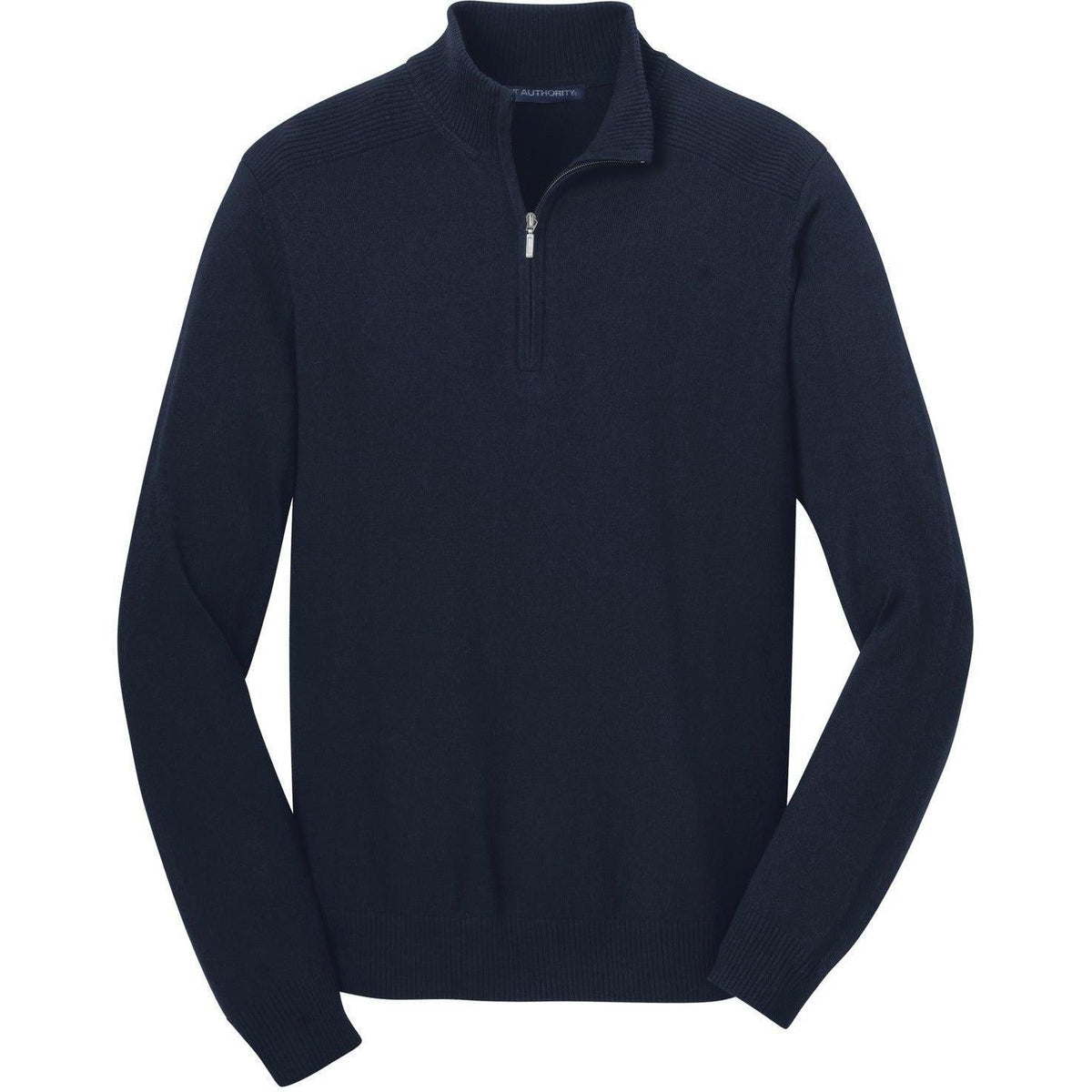 no-logo Port Authority 1/2-Zip Sweater-Sweaters-Port Authority-Navy-S-Thread Logic