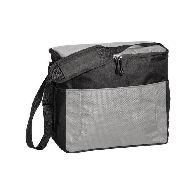 no-logo Port Authority 24-Can Cube Cooler-Regular-Port Authority-Grey/Black-Thread Logic