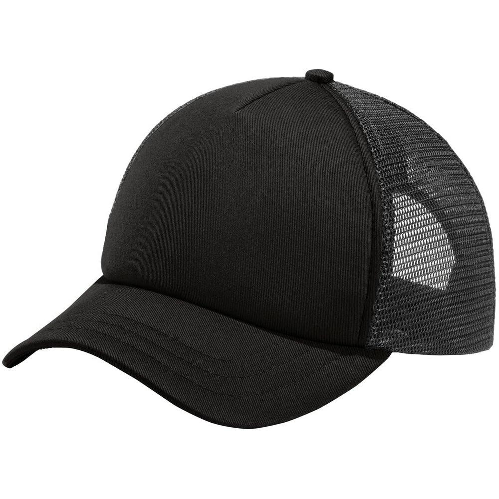 no-logo Port Authority 5-Panel Twill Foam Trucker Cap