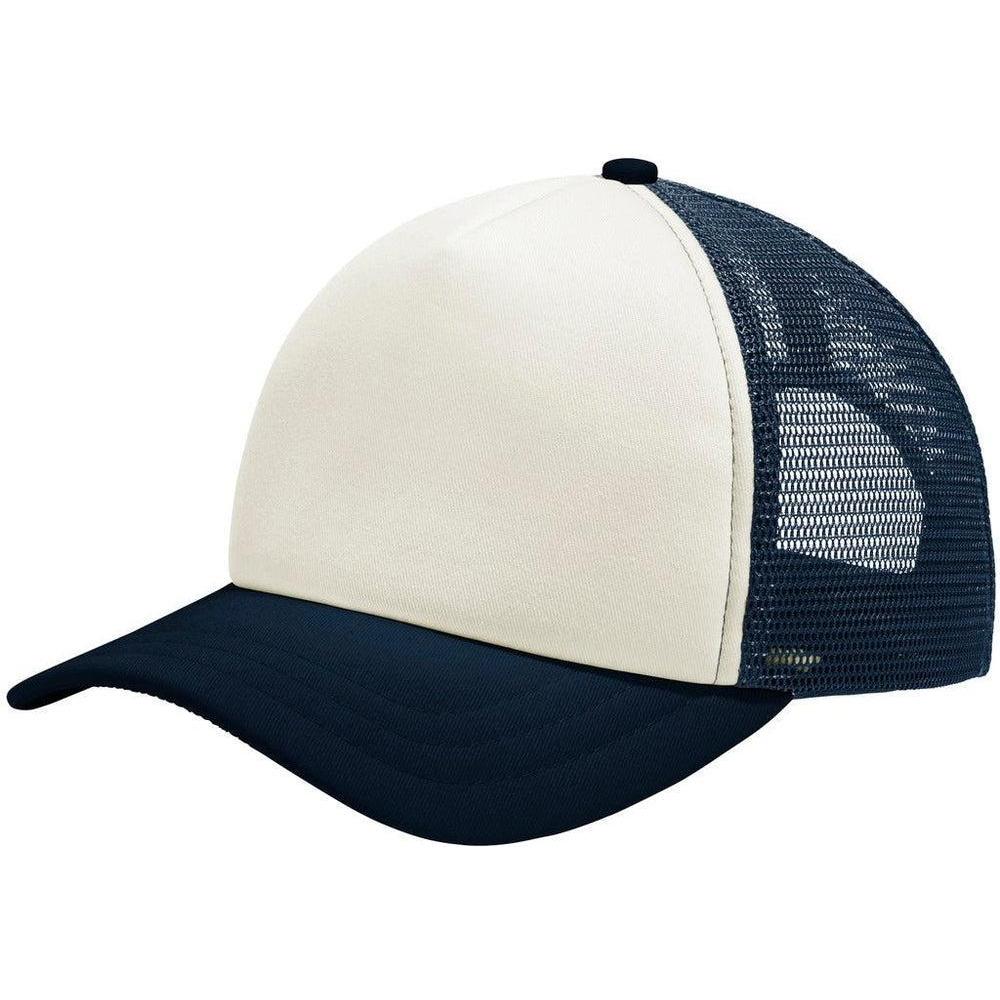 no-logo Port Authority 5-Panel Twill Foam Trucker Cap