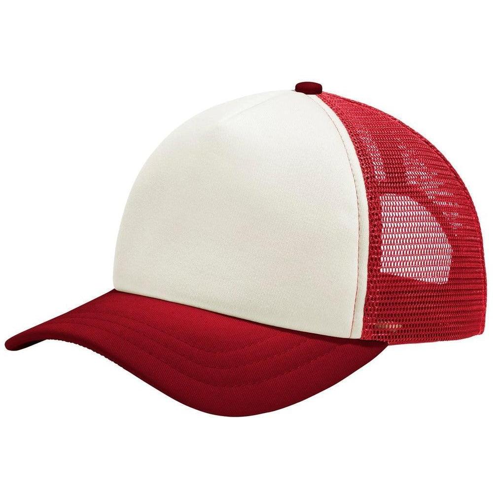 no-logo Port Authority 5-Panel Twill Foam Trucker Cap
