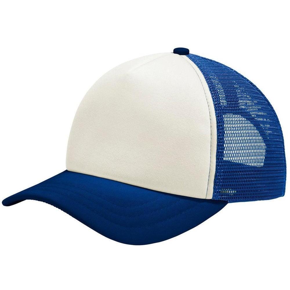 no-logo Port Authority 5-Panel Twill Foam Trucker Cap
