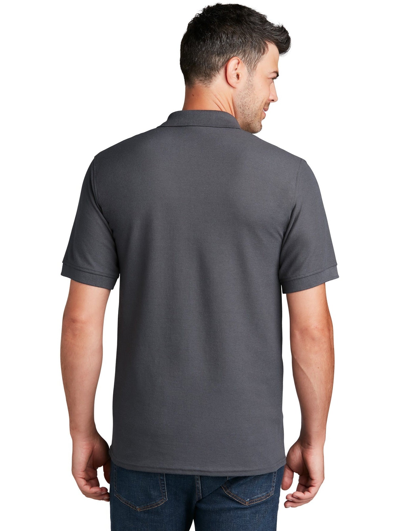 no-logo Port Authority 50/50 Pique Polo Shirt-Regular-Port Authority-Thread Logic