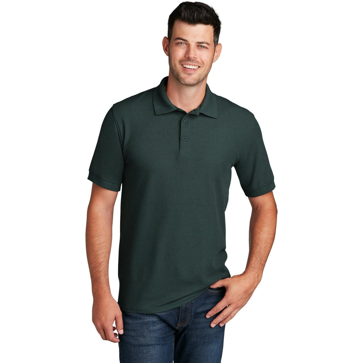 no-logo Port & Co Core Blend Pique Polo Shirt-Regular-Port Authority-Thread Logic