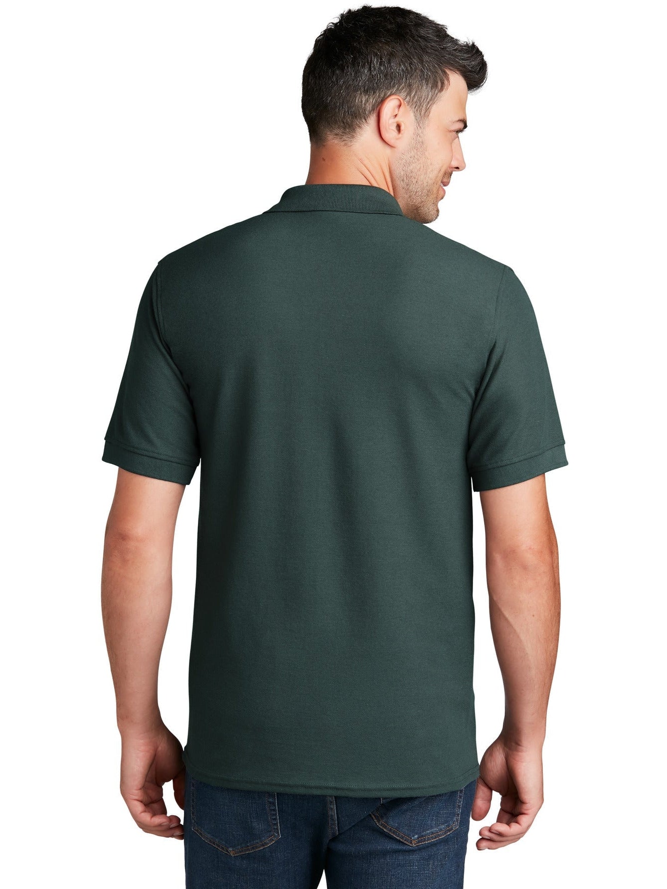 no-logo Port Authority 50/50 Pique Polo Shirt-Regular-Port Authority-Thread Logic