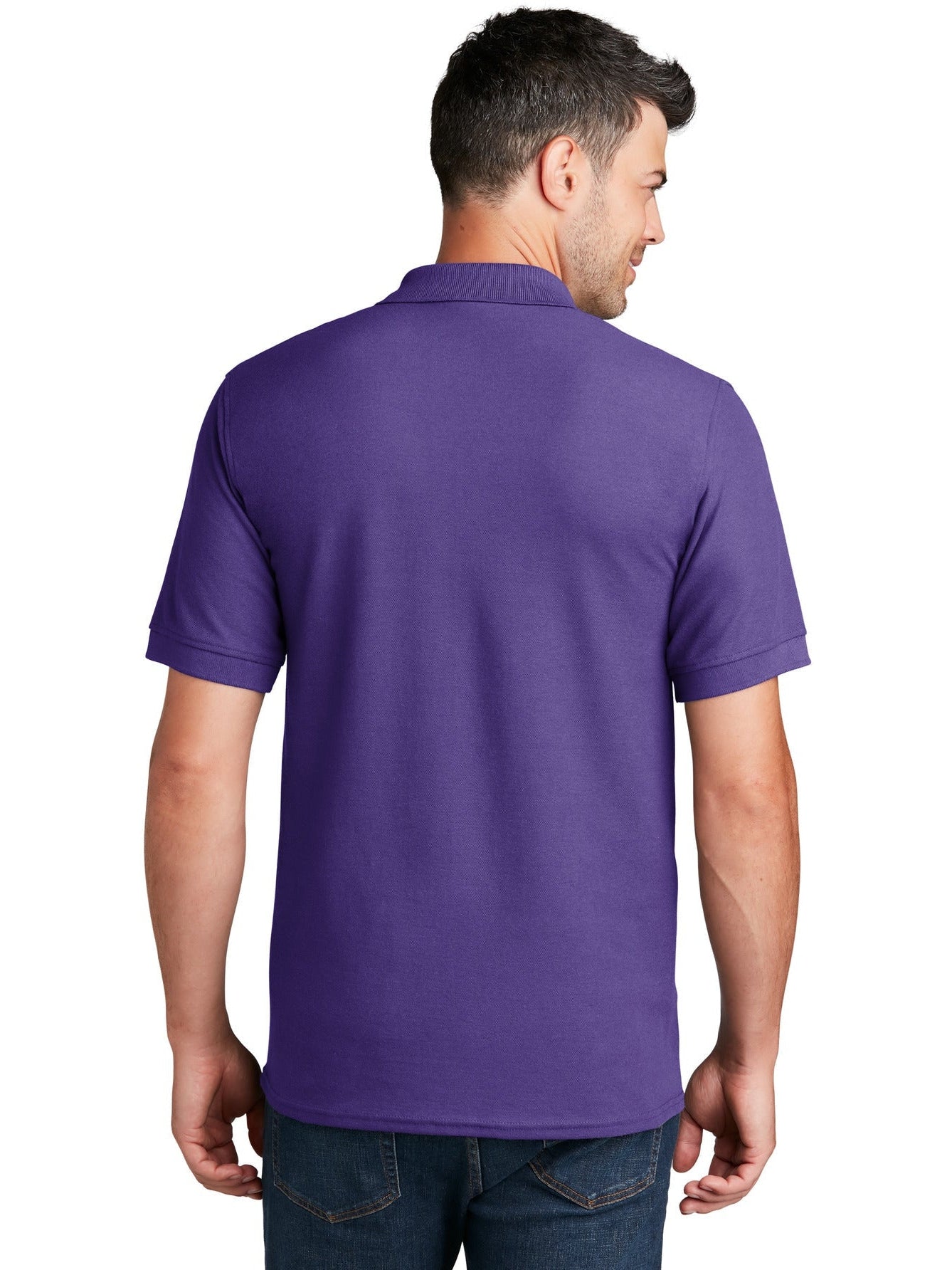 no-logo Port Authority 50/50 Pique Polo Shirt-Regular-Port Authority-Thread Logic