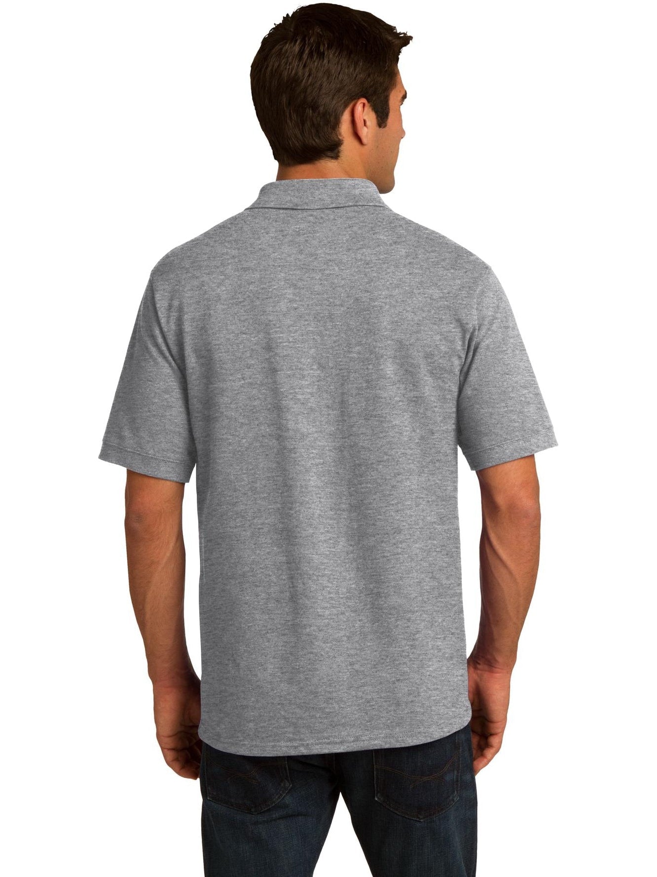 no-logo Port Authority 50/50 Pique Polo Shirt-Regular-Port Authority-Thread Logic